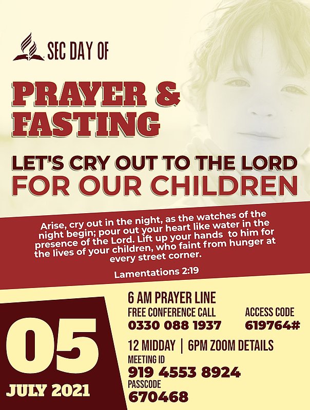 SEC Day of Prayer & Fasting: Let's Cry Out to the Lord For ...